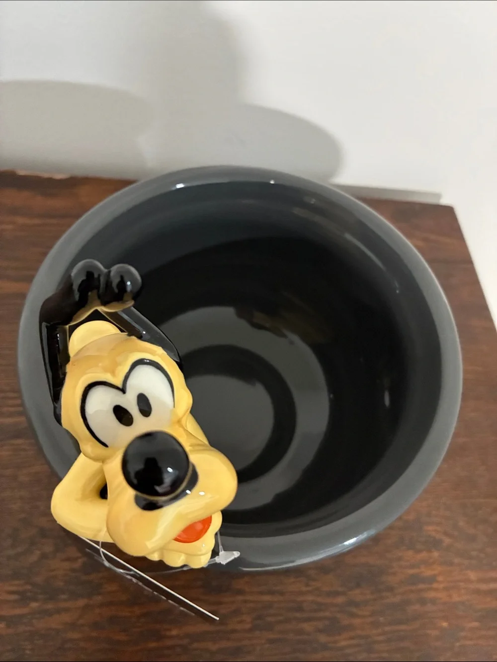 NWT- Disney- Pluto 'Trick or Treat' -Halloween Ceramic Candy Cauldron Bowl